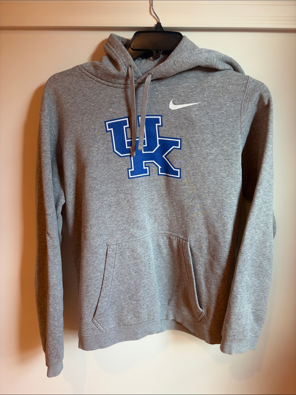 Nike Gray Hoodie with Blue UK Logo